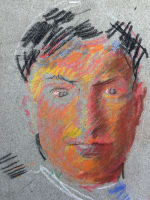 Dessin Jean Terles portrait de jeune homme costume inachevé pastel 1930 - Miniature 3