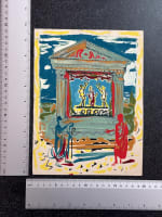 Dessin Jean Terles portrait temple antique renommée couronnement Grèce - Miniature 5