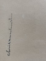 Dessin ancien Christian Schmidt portrait femme nue profil perdu dos se coiffant - Miniature 6