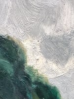 Beau tableau ancien paysage vue de rivière ciel impressionniste Louis Clesse - Miniature 2