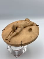 Ancienne sculpture curiosa terre cuite portrait femme nue bacchante Claudion XIXe - Miniature 4