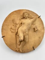 Ancienne sculpture curiosa terre cuite portrait femme nue bacchante Claudion XIXe - Miniature 7