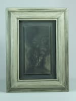 Rare dessin contemporain Philippe Ségéral paysage volcan graphite cadre 1999 - Miniature 1