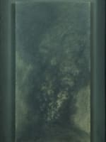 Rare dessin contemporain Philippe Ségéral paysage volcan graphite cadre 1999 - Miniature 4