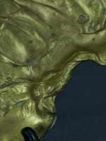 Important encrier vide poche libellule Art Nouveau bronze doré Léon Lambert - Miniature 5