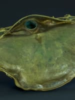 Important encrier vide poche libellule Art Nouveau bronze doré Léon Lambert - Miniature 10