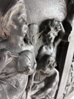 Grand bas relief fonte Carrier-Belleuse allégorie des arts putti Clodion XIXe - Miniature 15