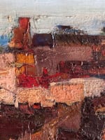 Grand tableau moderne paysage bord de mer Espagne Christian Schmidt Tossa de Mar - Miniature 3