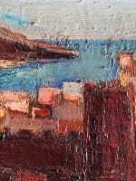 Grand tableau moderne paysage bord de mer Espagne Christian Schmidt Tossa de Mar - Miniature 4