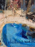 Grand tableau moderne paysage bord de mer Espagne Christian Schmidt Tossa de Mar - Miniature 5