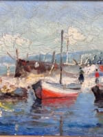 Tableau le port de la Madrague de Montredon Marseille signé Olive marine - Miniature 7