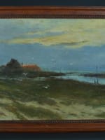 Beau tableau ancien vue du bassin d'Arcachon signé Gaston Guignard XIXe rare - Miniature 3