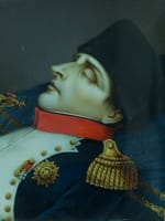 Ancienne rare miniature portrait Napoléon lit de mort 1840 Bernardi Rouen - Miniature 1