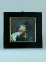 Ancienne rare miniature portrait Napoléon lit de mort 1840 Bernardi Rouen - Miniature 11