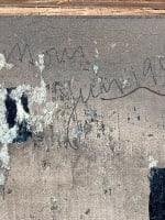 Tableau ancien beau portrait de jeune femme expressionniste 1944 signé huile cdr - Miniature 8