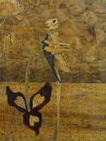 Ancienne table Emile Gallé guéridon sauterelle art nouveau Nancy devise 1900 - Miniature 3