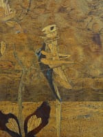 Ancienne table Emile Gallé guéridon sauterelle art nouveau Nancy devise 1900 - Miniature 4