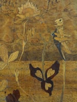 Ancienne table Emile Gallé guéridon sauterelle art nouveau Nancy devise 1900 - Miniature 5