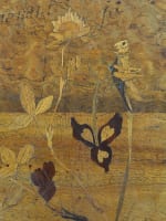 Ancienne table Emile Gallé guéridon sauterelle art nouveau Nancy devise 1900 - Miniature 6