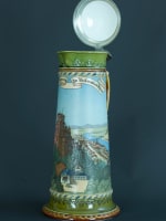 Grande choppe ancienne Heidelberg Mettlach Stein Villeroy et Boch bière 42 cm 3l - Miniature 1