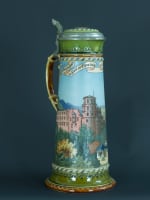 Grande choppe ancienne Heidelberg Mettlach Stein Villeroy et Boch bière 42 cm 3l - Miniature 4