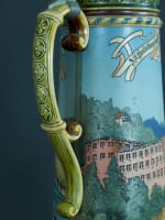 Grande choppe ancienne Heidelberg Mettlach Stein Villeroy et Boch bière 42 cm 3l - Miniature 8