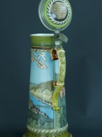 Grande choppe ancienne Heidelberg Mettlach Stein Villeroy et Boch bière 42 cm 3l - Miniature 9