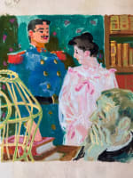 Peinture Jean Terles Anatole France le mannequin d'osier décor Gendarme portrait - Miniature 4