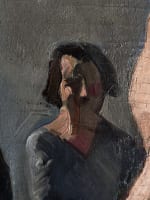 Tableau portrait femme nue modèle professeur beaux art Jean Terles art déco - Miniature 10