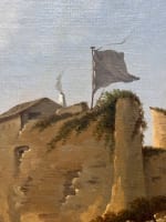 Beau tableau ancien marine orientaliste animée Algérie 1830 suiv Fatio, HST 19e - Miniature 4