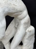 Grand discobole atelier sculpture plâtre décor antique 155cm XIXe Olympe Jeux - Miniature 11