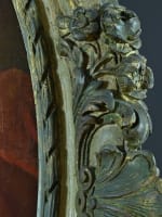 Beau tableau ancien portrait de dame baroque costume 1720 Mulinaretto Italie 95c - Miniature 12