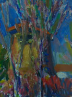 Beau tableau ancien les deux moulins Toulouse Édouard Bouillière impressionniste - Miniature 5