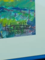 Beau tableau ancien les deux moulins Toulouse Édouard Bouillière impressionniste - Miniature 9