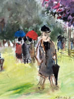 Tableau moderne prairie des filtres sous la pluie Toulouse paysage Paul Leberger - Miniature 1