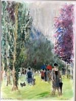 Tableau moderne prairie des filtres sous la pluie Toulouse paysage Paul Leberger - Miniature 4