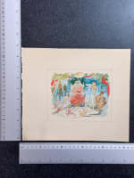 Dessin Jean Terles portrait bacchus nymphe allégorie le divin café pub ange - Miniature 6