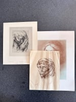 Dessin moderne portrait de jeune femme Marc Dautry Montauban + 2 encre - Miniature 10