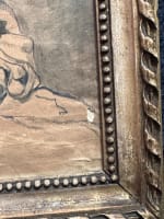 Dessin ancien portrait femme Hollande coiffe 19ème Madame Ten Kate Van Loo - Miniature 7