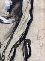 Dessin Jean Terles Beaux Arts portrait d'homme à genoux torse nu académie 1930 - Miniature 6