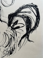 Ancien dessin animalier encre grand coq 1950 signé Daniel Du Janerand - Miniature 3