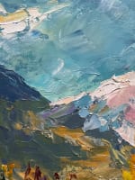 Beau tableau ancien neige montagne Alpes Grésivaudan Dents de Crolles Debono HST - Miniature 6