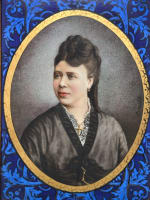 Tableau ancien plaque porcelaine portrait femme homme costume Yvetot Limoges x 2 - Miniature 4