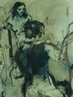 Ancien dessin portrait atelier modèle beaux arts Jean Terles art déco - Miniature 5