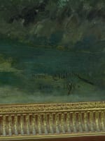 Tableau ancien Bretagne impressionniste la gardienne d'oies Henri Saintin XIXe - Miniature 9