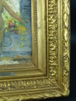 Très beau tableau portrait nu femme à la fenêtre André Hardy peintre Normandie - Miniature 4