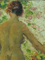 Très beau tableau portrait nu femme à la fenêtre André Hardy peintre Normandie - Miniature 11