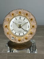 Ravissant petit réveil voyage Lancel Paris Kaiser vintage 1950 montre collection - Miniature 2