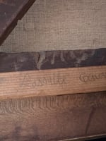 Tableau ancien huile portrait homme de lettre Charles Müller de Paris 1838 HST - Miniature 7