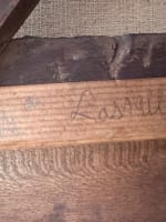 Tableau ancien huile portrait homme de lettre Charles Müller de Paris 1838 HST - Miniature 8